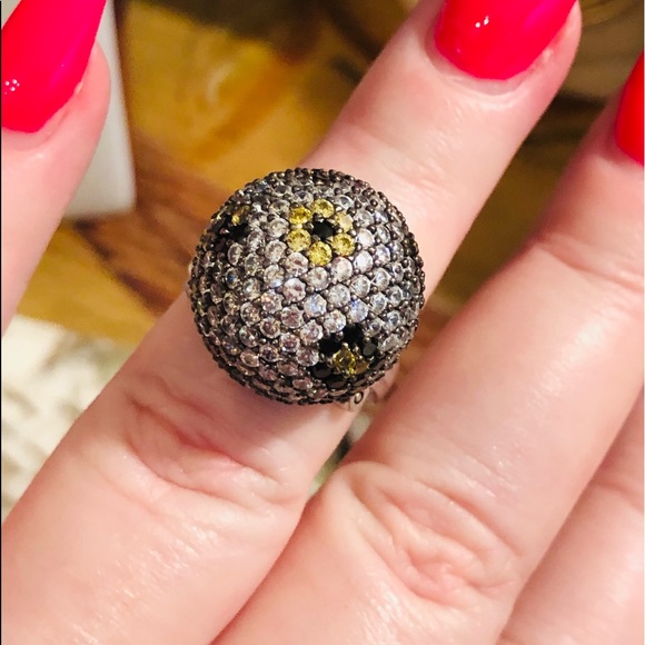 Stunning sterling Silver ring CZ SPINEL - Picture 3 of 7